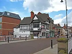 Bridge Street in Stafford, the borough's main town.