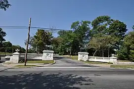 The bulls at the Hope Street entrance