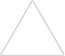 A white triangle