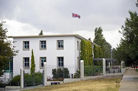 The British High Commission building on Commonwealth Avenue