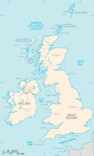 List of offshore wind farms in the Irish Sea is located in British Isles