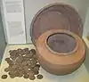 Silver groats and earthenware pot from the Hartford Hoard