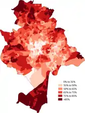 Nottingham (65.46% White British)