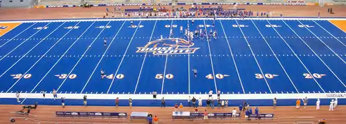 Boise State's Albertsons Stadium is known for its "smurf turf"