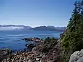 Brooks peninsula from the Bunsby Islands, looking north