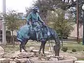 On the Banks of the Bosque (2007), by Bruce R. Greene, Heritage Plaza.