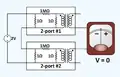 Brune test series-series connection that passes because of transformer isolation.