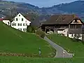 Barenberg, a small hamlet between the village of Wolfhausen and Kempraten