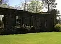 Exterior of the ruins of Buchanan Auld House.