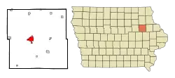 Location of Independence, Iowa