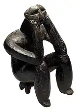 The Thinker, by the Hamangia culture, c. 5000 BC, terracotta, National Museum of Romanian History, Bucharest