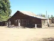 Old abandoned farm house on the Joshua L. Spain homestead.