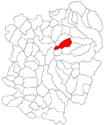 Location in Caraș-Severin County