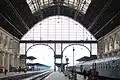 Parabolic curved roof, Keleti Railway Station, Budapest, Hungary