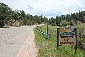 Entering Buffalo Creek from the north