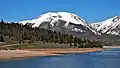 Buffalo Mountain beyond Dillon Reservoir