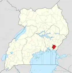 District location in Uganda