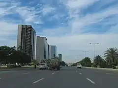 Highrise buildings on Jinnah Avenue