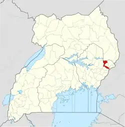 District location in Uganda