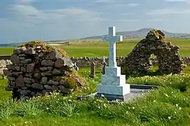 Church ruins in Magheragallon cemetery