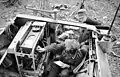 Signaller in armoured radio vehicle Sd.Kfz. 250/5