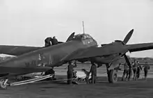 Junkers JU 88 displaying the Balkenkreuz.