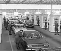 East German guards at the Drewitz-Dreilinden crossing.