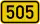 Bundesstraße 505 number.svg