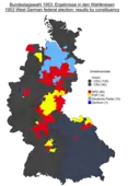 Constituency results, 1953