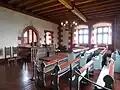 View of today's castle chapel on the upper floor of the hall building