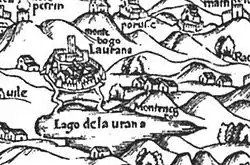 Image 76A 16th century depiction of Vrana monastery, seat of John of Palisna. (from History of Croatia)