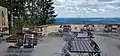 Hohenrechberg Castle, panorama view towards the North from café's terrasse