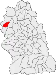 Location in Hunedoara County