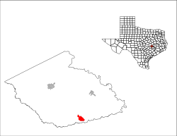 Location of Somerville, Texas