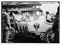 Race car driver Bob Burman and his Blitzen Benz, 1911