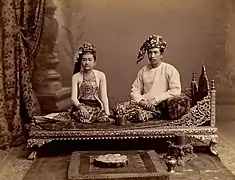 Burmese couple in the 1890s