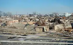 Superstorm Sandy aftermath in Breezy Point, Queens