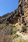 view of a rock overhang