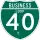 Business Interstate 40-C marker