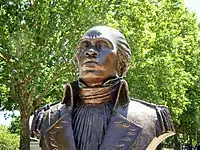 Bronze bust of Toussaint Louverture