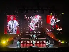 Busted performing in Glasgow, Scotland, during their 20th Anniversary Tour, October 2023