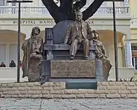 Statue outside Ramón Santamarina hospital