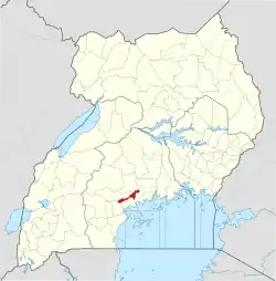 District location in Uganda