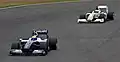 Nico Rosberg and Jenson Button at the 2009 British Grand Prix, Silverstone, 21 June 2009