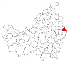 Location in Cluj County