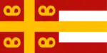 The Byzantine imperial ensign of the 14th century according to Pietro Vesconte's portolan chart.