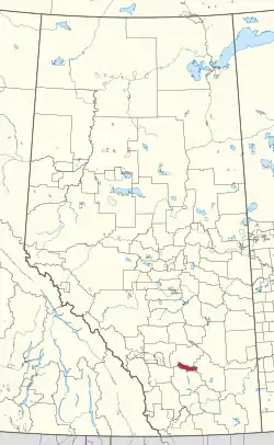 Location in Alberta