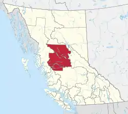 Location in British Columbia