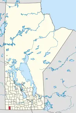 Location of Brenda-Waskada in Manitoba