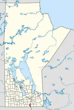 Location of the RM of Montcalm in Manitoba